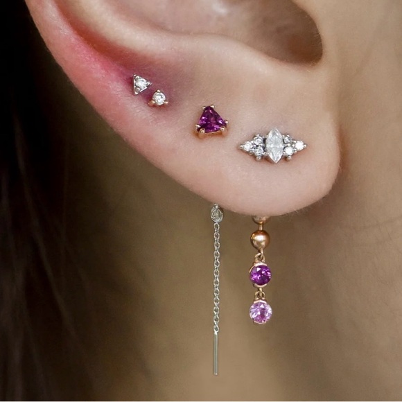 Bvla yellow gold  tanti with seafoam tourmaline - Picture 4 of 4